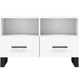 VidaXL Tv-meubel 80x36x50 cm bewerkt hout wit