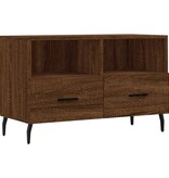 VidaXL Tv-meubel 80x36x50 cm bewerkt hout bruineikenkleurig