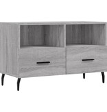 VidaXL Tv-meubel 80x36x50 cm bewerkt hout grijs sonoma eikenkleurig