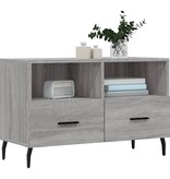 VidaXL Tv-meubel 80x36x50 cm bewerkt hout grijs sonoma eikenkleurig
