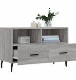 VidaXL Tv-meubel 80x36x50 cm bewerkt hout grijs sonoma eikenkleurig