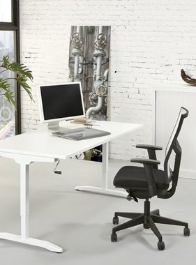 Slinger verstelbaar bureau T-Poot