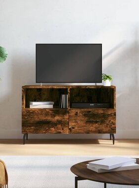 VidaXL Tv-meubel 80x36x50 cm bewerkt hout gerookt eikenkleurig