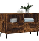 VidaXL Tv-meubel 80x36x50 cm bewerkt hout gerookt eikenkleurig