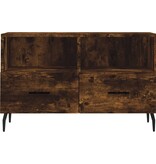 VidaXL Tv-meubel 80x36x50 cm bewerkt hout gerookt eikenkleurig