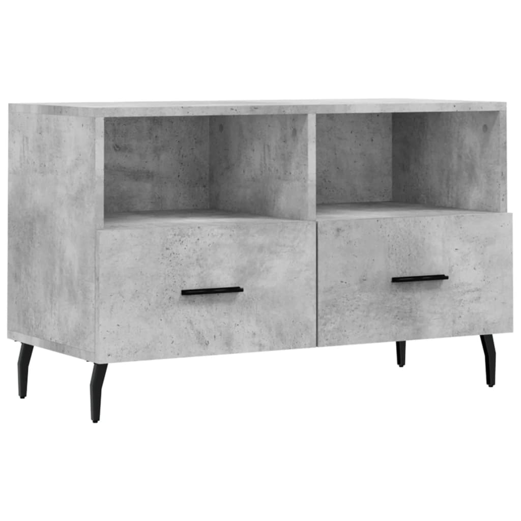 VidaXL Tv-meubel 80x36x50 cm bewerkt hout betongrijs