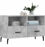 VidaXL Tv-meubel 80x36x50 cm bewerkt hout betongrijs