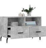VidaXL Tv-meubel 80x36x50 cm bewerkt hout betongrijs