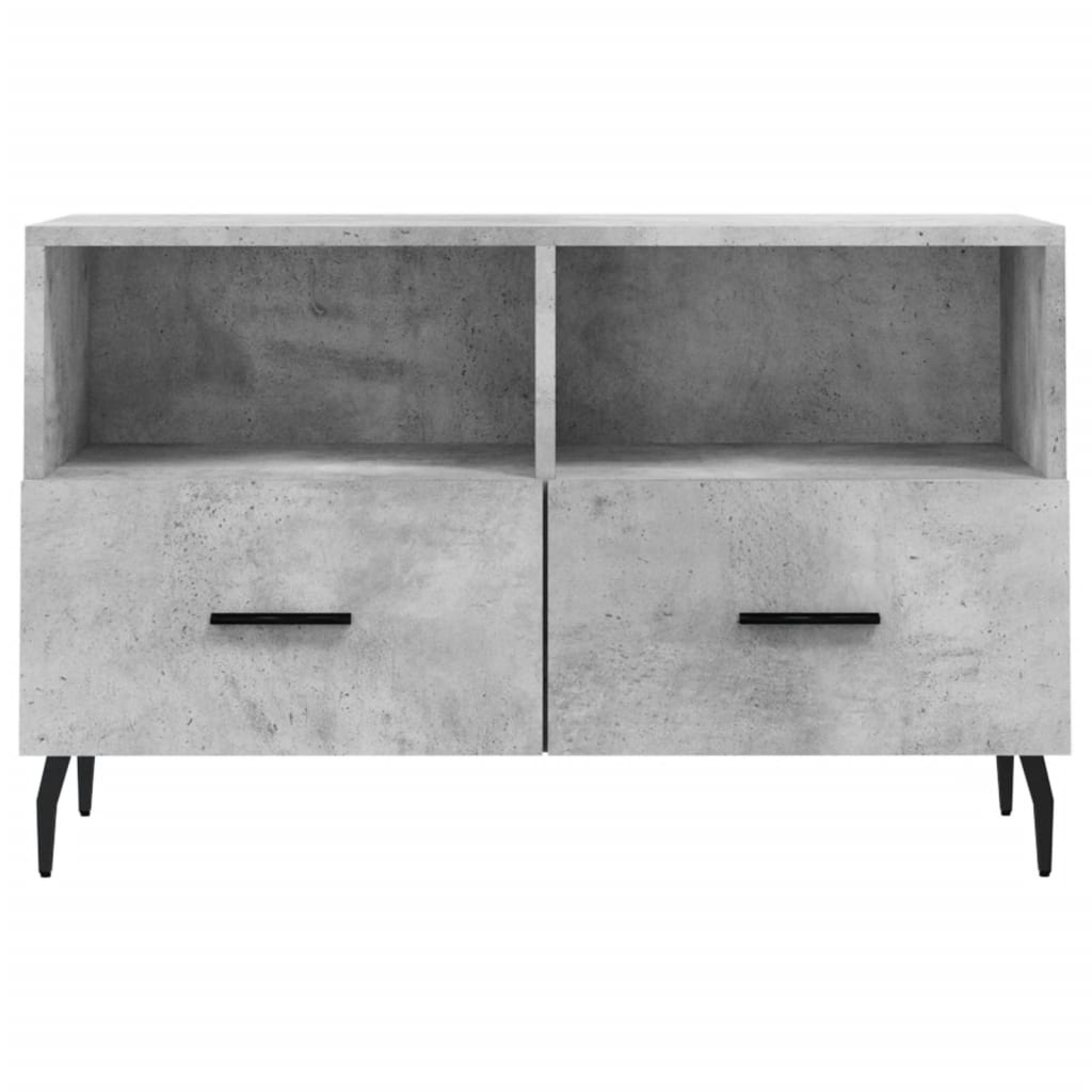 VidaXL Tv-meubel 80x36x50 cm bewerkt hout betongrijs