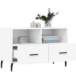 VidaXL Tv-meubel 80x36x50 cm bewerkt hout wit