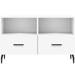 VidaXL Tv-meubel 80x36x50 cm bewerkt hout wit