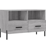 VidaXL Tv-meubel 80x36x50 cm bewerkt hout grijs sonoma eikenkleurig
