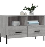 VidaXL Tv-meubel 80x36x50 cm bewerkt hout grijs sonoma eikenkleurig