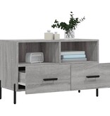VidaXL Tv-meubel 80x36x50 cm bewerkt hout grijs sonoma eikenkleurig