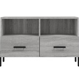 VidaXL Tv-meubel 80x36x50 cm bewerkt hout grijs sonoma eikenkleurig