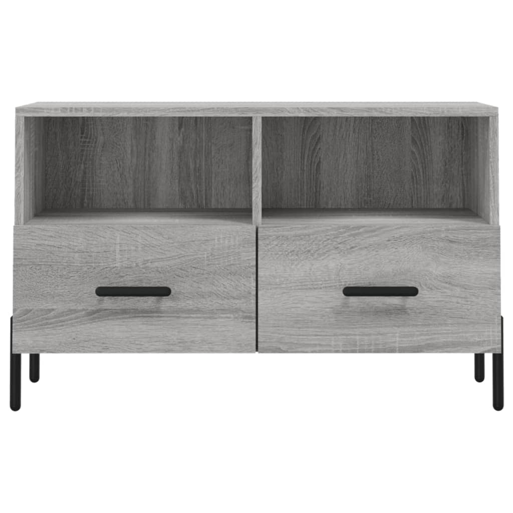 VidaXL Tv-meubel 80x36x50 cm bewerkt hout grijs sonoma eikenkleurig