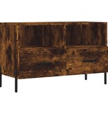 VidaXL Tv-meubel 80x36x50 cm bewerkt hout gerookt eikenkleurig