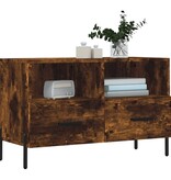 VidaXL Tv-meubel 80x36x50 cm bewerkt hout gerookt eikenkleurig