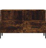 VidaXL Tv-meubel 80x36x50 cm bewerkt hout gerookt eikenkleurig