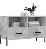 VidaXL Tv-meubel 80x36x50 cm bewerkt hout betongrijs