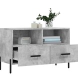 VidaXL Tv-meubel 80x36x50 cm bewerkt hout betongrijs