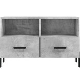 VidaXL Tv-meubel 80x36x50 cm bewerkt hout betongrijs