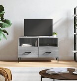 VidaXL Tv-meubel 80x36x50 cm bewerkt hout grijs sonoma eikenkleurig