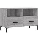 VidaXL Tv-meubel 80x36x50 cm bewerkt hout grijs sonoma eikenkleurig