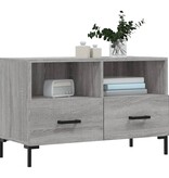 VidaXL Tv-meubel 80x36x50 cm bewerkt hout grijs sonoma eikenkleurig