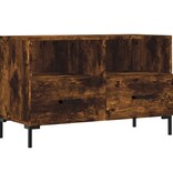 VidaXL Tv-meubel 80x36x50 cm bewerkt hout gerookt eikenkleurig