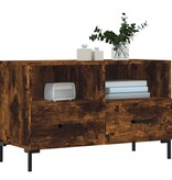 VidaXL Tv-meubel 80x36x50 cm bewerkt hout gerookt eikenkleurig