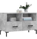 VidaXL Tv-meubel 80x36x50 cm bewerkt hout betongrijs
