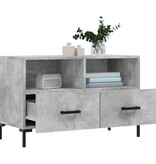 VidaXL Tv-meubel 80x36x50 cm bewerkt hout betongrijs