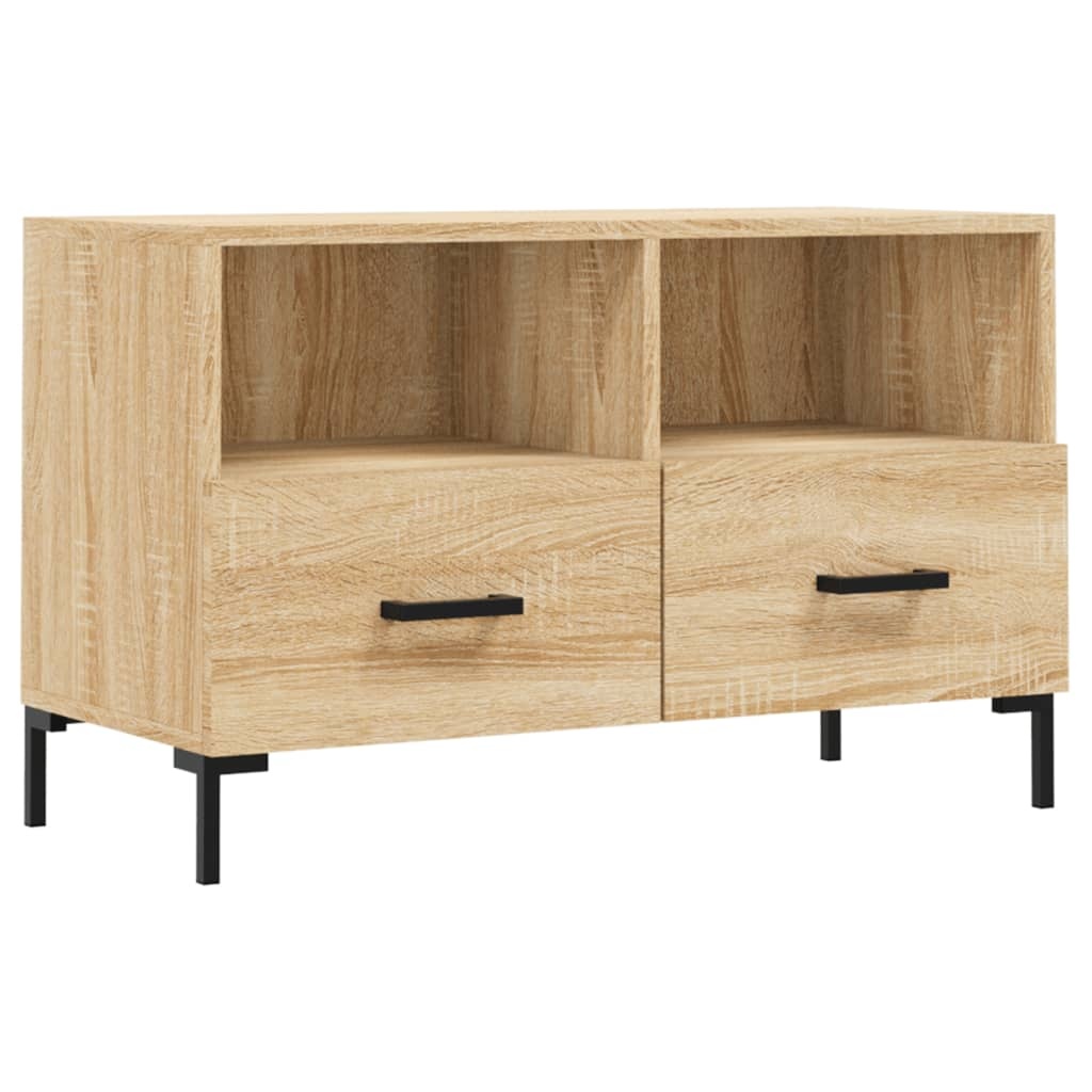 VidaXL Tv-meubel 80x36x50 cm bewerkt hout sonoma eiken