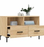 VidaXL Tv-meubel 80x36x50 cm bewerkt hout sonoma eiken