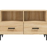 VidaXL Tv-meubel 80x36x50 cm bewerkt hout sonoma eiken