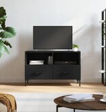 VidaXL Tv-meubel 80x36x50 cm bewerkt hout zwart