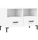 VidaXL Tv-meubel 80x36x50 cm bewerkt hout wit
