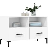 VidaXL Tv-meubel 80x36x50 cm bewerkt hout wit