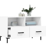 VidaXL Tv-meubel 80x36x50 cm bewerkt hout wit