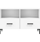 VidaXL Tv-meubel 80x36x50 cm bewerkt hout wit