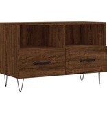 VidaXL Tv-meubel 80x36x50 cm bewerkt hout bruineikenkleurig