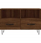 VidaXL Tv-meubel 80x36x50 cm bewerkt hout bruineikenkleurig