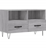 VidaXL Tv-meubel 80x36x50 cm bewerkt hout grijs sonoma eikenkleurig