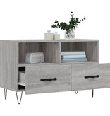VidaXL Tv-meubel 80x36x50 cm bewerkt hout grijs sonoma eikenkleurig