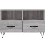 VidaXL Tv-meubel 80x36x50 cm bewerkt hout grijs sonoma eikenkleurig