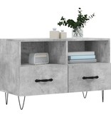 VidaXL Tv-meubel 80x36x50 cm bewerkt hout betongrijs