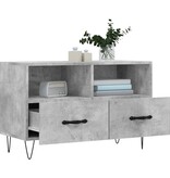 VidaXL Tv-meubel 80x36x50 cm bewerkt hout betongrijs