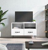 VidaXL Tv-meubel 80x36x50 cm bewerkt hout wit