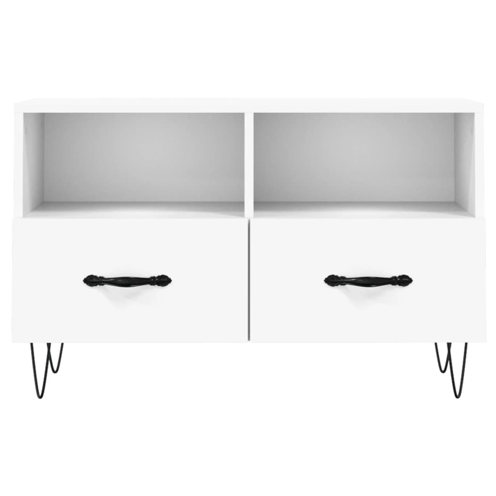 VidaXL Tv-meubel 80x36x50 cm bewerkt hout wit